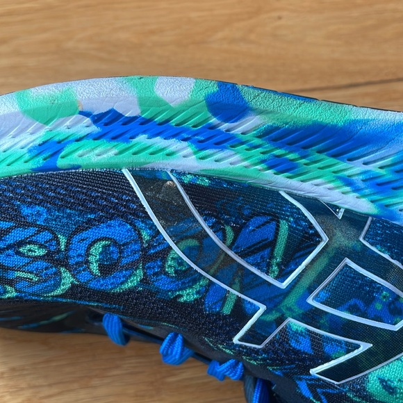 ASICS Noosa Tri 14 Black Green Blue - Picture 6 of 9